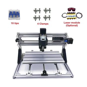 CNC 3018 pro metal GRBL control mini CNC router 3018 pro with laser head pcb engraver mill Milling machine ER11 DIY Wood Router