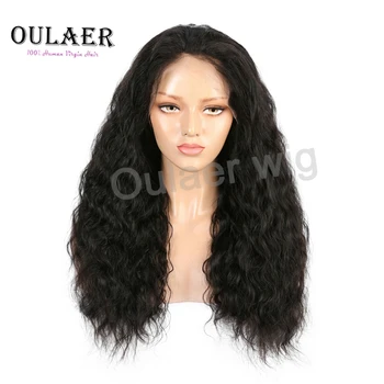 Oulaer Loose Wave HD Transaprent 13x4 Lace Front Human Hair Wig For Black Women Pre Plukced Baby With Hair kontejnere izblijedjele su čvrste Čvorove