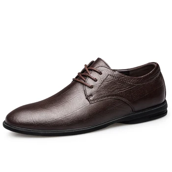 Veliki veličine 47 Cipele od prave kože Gospodo modeliranje cipele Poslovne uredske cipele Black formalne cipele za muškarce ravnim cipelama zapatos de hombre