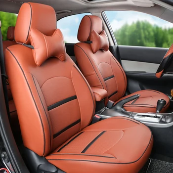 CARTAILOR car seat supports for volkswagen phaeton seat cover black PVC leather omoti car seat zaštitnik interior accessories