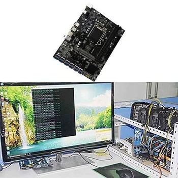 B250C BTC Vađenje Matična Ploča sa DDR4 4 g 2133 Mhz Memorija+SATA Kabel 12XPCIE na USB3.0 Utor za kartice LGA1151 za BTC Miner