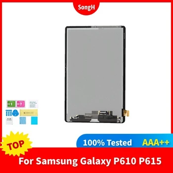 Originalni LCD zaslon popravak Za Samsung Galaxy Tab S6 Lite 10,4 P610 P615 P615N P617 LCD zaslon Osjetljiv na dodir Digitalizator Ploča Sklop