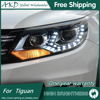 AKD Auto-Stil za VW Tiguan Svjetla 2013-2017 Tiguan Led Svjetla LED DRL Bi Xenon Leće Svjetla Visoka Niska Zraka Parkiralište