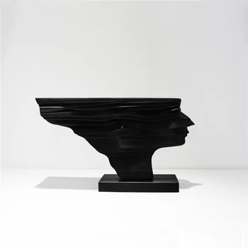 Jednostavan moderna apstraktna crna slika skulptura ukras model sobe ured prodaje kuće blagi ukras prikaz