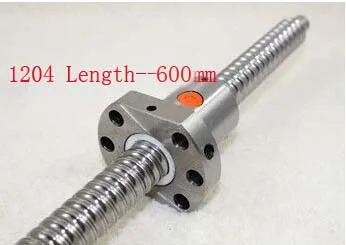 Acme Vijke Promjer 12 mm Ballscrew SFU1204 Korak 4 mm Dužina 600 mm s Kemijskom maticom CNC 3D Pisač Dijelovi