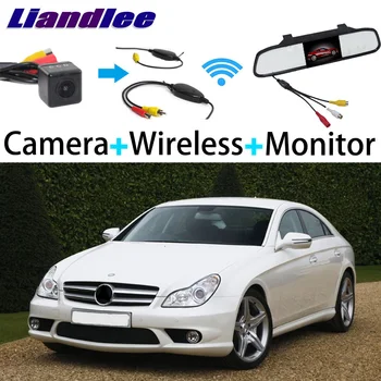 Liandlee Za Mercedes Benz CLS Class MB W219 3 in1 Posebna stražnja Kamera + Bežični Prijemnik + Ogledalo Monitor DIY