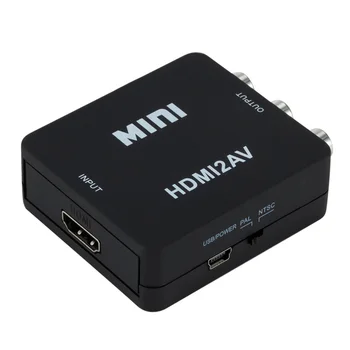 10ШТ HDMI je kompatibilan SA AV-adapterom HD Video Converter Box HD To RCA AV/CVSB L/R Video Support NTSC PAL HDMI2AV Video Converter