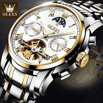 Brend luksuznih muški satovi muški satovi datum sportske vojne sat remen od nehrđajućeg čelika, mehanička, poslovni muški sat za poklon
