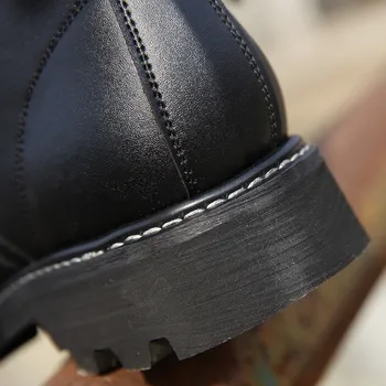 Za muškarce Vojna Uniforma Taktičke Čizme Jesen Koža Crna Interventnu Botas Čizme Vojne Sigurnosne Cipele Radne Cipele Vojne Moto Čizme