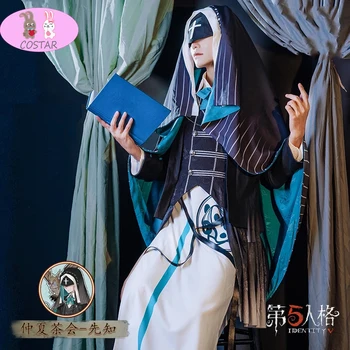 Game Identity V Eli Clark Game Suit Tea Party Uniform Cosplay Costume Halloween Party Outfit For Unisex Shoes Wig role play