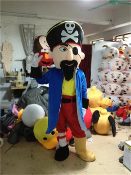 Pirate Vuk Maskota Odijelo Crtani Odjeća Halloween Dan Rođenja Cosplay Odijelo Маскарадное Haljina Božić Cosplay Odijelo