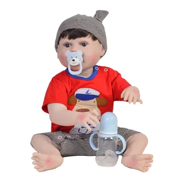 Pravi dječak bebe reobrn puni silikona baby lutke poklon 23