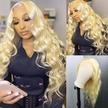 Peluca Blond Lace long Front hair Wig Pre Plucked Transparent Body Wave Remy Brazilski Perike od Ljudske Kose Za crne Žene Peru