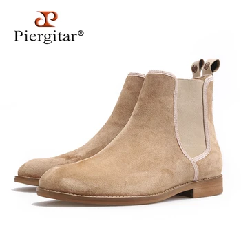 Piergitar / Nove muške cipele chelsea ručni rad, klasični stil, gospodo svakodnevne cipele iz kravlja koža antilop, odjeća-idealan za proljeće-jesen odjeće