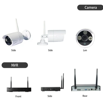 1080 P 6CH Bežični NVR Setovi 500 m kaskadni način unutarnji vanjski wifi IP kamera komplet IR za Noćni Vid, video Nadzor CCTV Kamera sustava