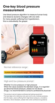E86 Kožni Remen 1.7 Inča Digitalni kisika U krvi Temperatura POENA EKG Vodootporan IP68 Smartwatch Zdravlje Pametni Sat