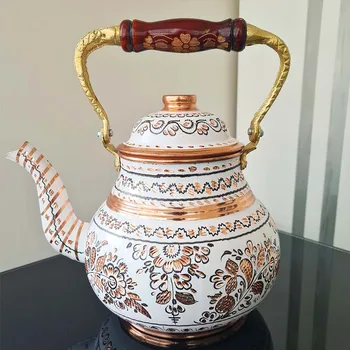 Starinski Bakar Turski Čaj Kuhala za Vodu za Štednjak Top Dekorativni Arapski za Zurke Pribor za Kuhinju Kuća Rođendan