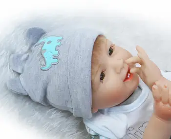 Silikon reborn baby bebes meko tijelo dječak otvorene oči lutke 55 cm bebe pravi lutka igračka 22