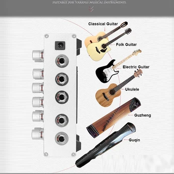 Muling PA-2 Guitar Double Channel Pre-Amp System-4 Bands EQ je Kurva Amplifier for Guitar Acounstic