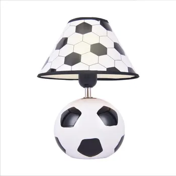 Moderni Nogomet Keramičke Dječje lampe za Zdrav Porculan Crno Bijeli Stol noćno svjetlo 27см 2518