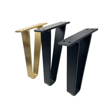 4Pcs Metal Furniture Leg Table Noga U-obliku srca Bracket Protection Pad Support Leg for Sofa Leg15/18CM Furniture Cabinet Chair feet