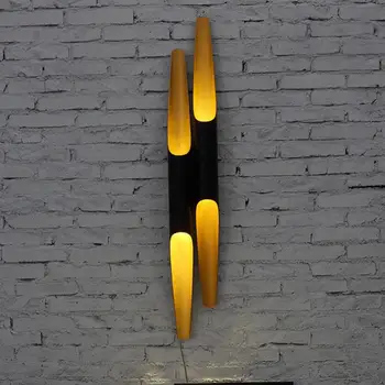 Moderne Zidne Lampe Za Spavaće Sobe Hodnika Lampa Zlatni Luksuzni Visoko Kvalitetni Izvor Dual Cijevi Noćni Svjetiljke Potkrovlje Led Zidna Svjetiljka