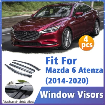 Prozor Vizir za Mazda 6 Atenza-2020 4 kom. Istrujna Poklopac Završiti Tende Skloništa za Zaštitu Od Sunca Kiša Deflektor Pribor