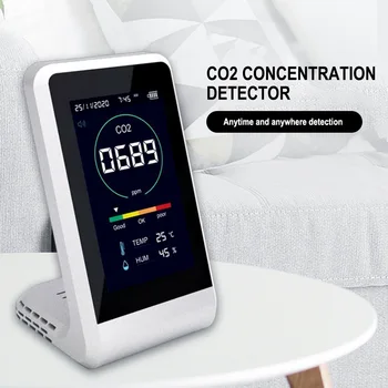 Detektor ugljičnog dioksida jednostavan LCD digitalni Senzor temperature i Vlažnosti Tester Kvalitete Zraka Co2 Formaldehid Monitor