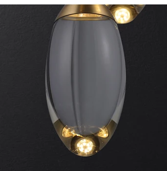 LED Postmodern Copper Crystal Suza Kap LED Lamp LED Light Wall lamp Wall Light Wall Sconce Bedroom For Corridor