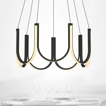 Moderna led željeza lusteri viseće svjetiljke svjetiljke kuhinja s blagovaonicom bar kuhinjske viseće svjetiljke svjetiljke dnevni boravak