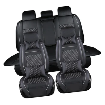 Luksuzni Umjetna Koža Auto Presvlake za Sjedala 5 Sjedala sjedalica dodatna oprema presvlake za sjedala vozila Toyota Land Cruiser
